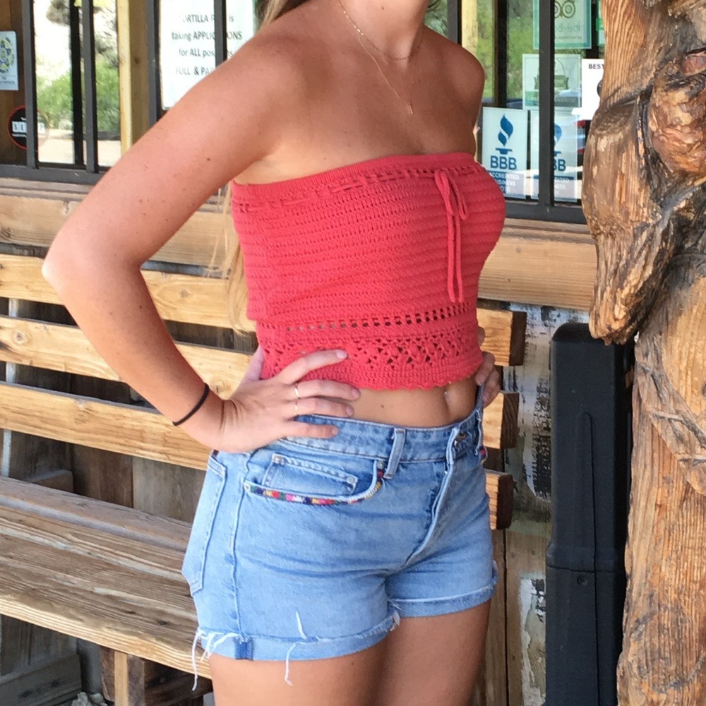 AE Crochet Crop Top